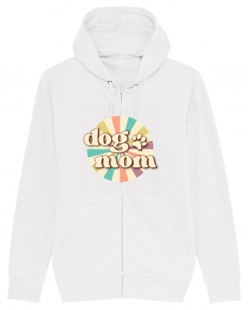 Dog Mom Retro White