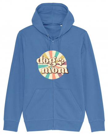 Dog Mom Retro Bright Blue