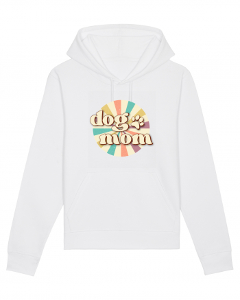 Dog Mom Retro White