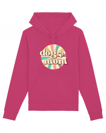 Dog Mom Retro Raspberry