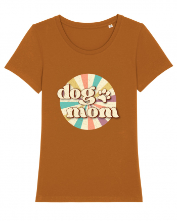 Dog Mom Retro Roasted Orange