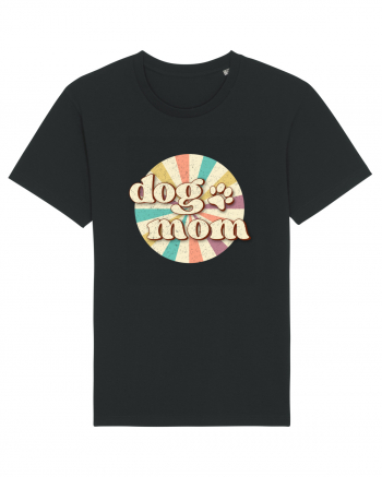 Dog Mom Retro Black