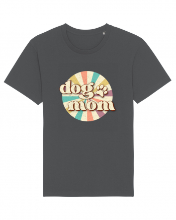 Dog Mom Retro Anthracite