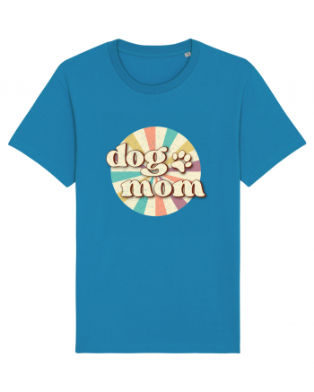 Dog Mom Retro Azur