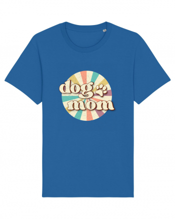 Dog Mom Retro Royal Blue