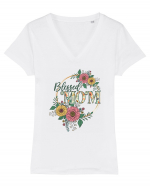 Blessed Mom Tricou mânecă scurtă guler V Damă Evoker