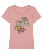 Blessed Mom Tricou mânecă scurtă guler larg fitted Damă Expresser