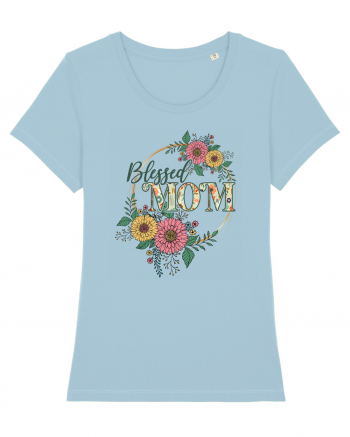 Blessed Mom Sky Blue