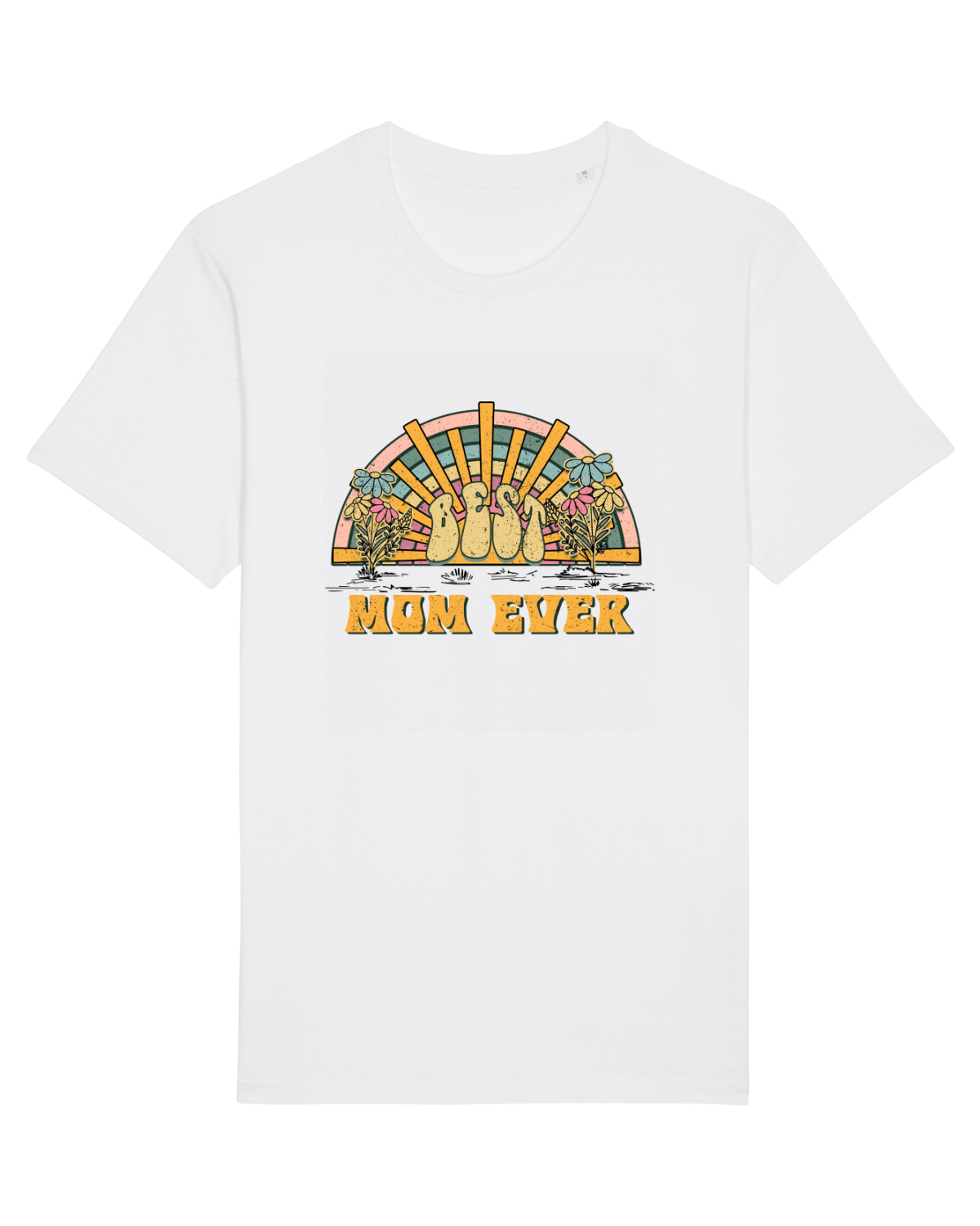 Tricou mânecă scurtă Unisex Rocker White