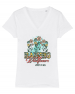 Raising Wildflowers Tricou mânecă scurtă guler V Damă Evoker