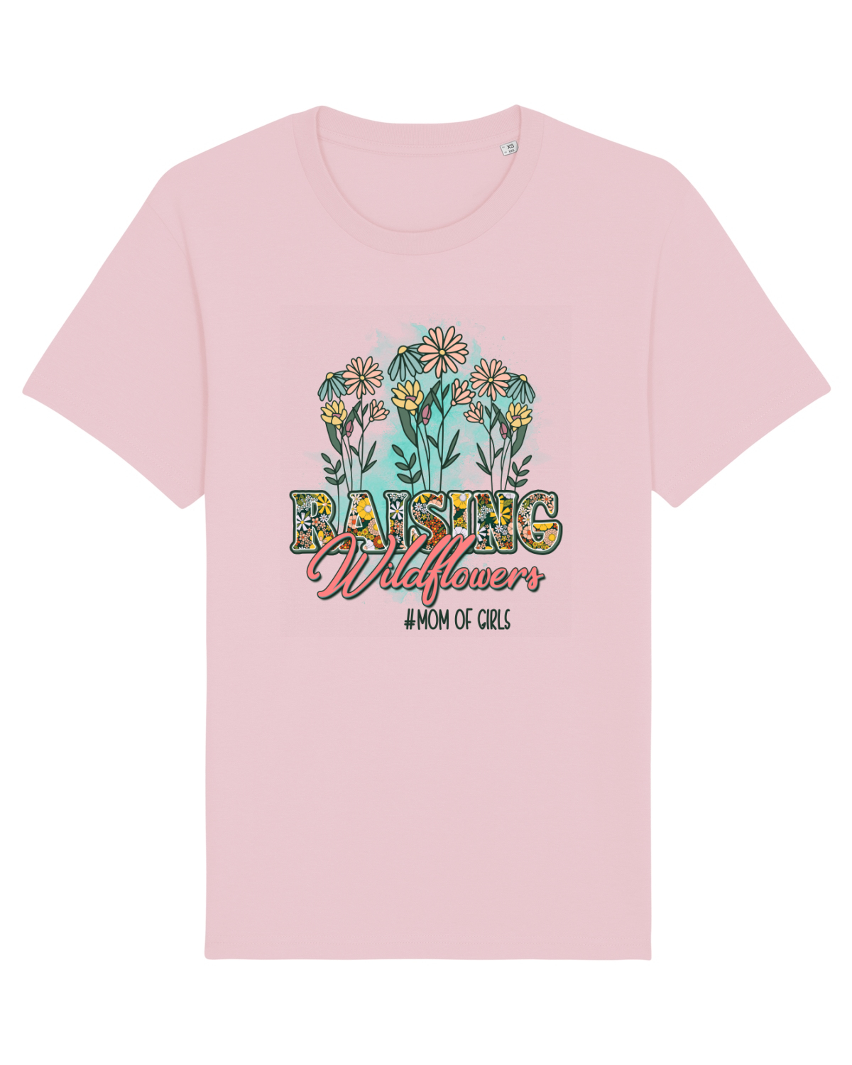 Tricou mânecă scurtă Unisex Rocker Cotton Pink