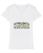 I Love You Mom Tricou mânecă scurtă guler V Damă Evoker