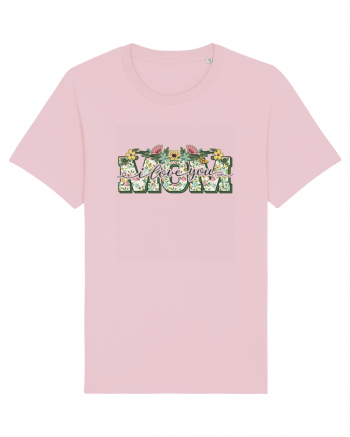 I Love You Mom Cotton Pink