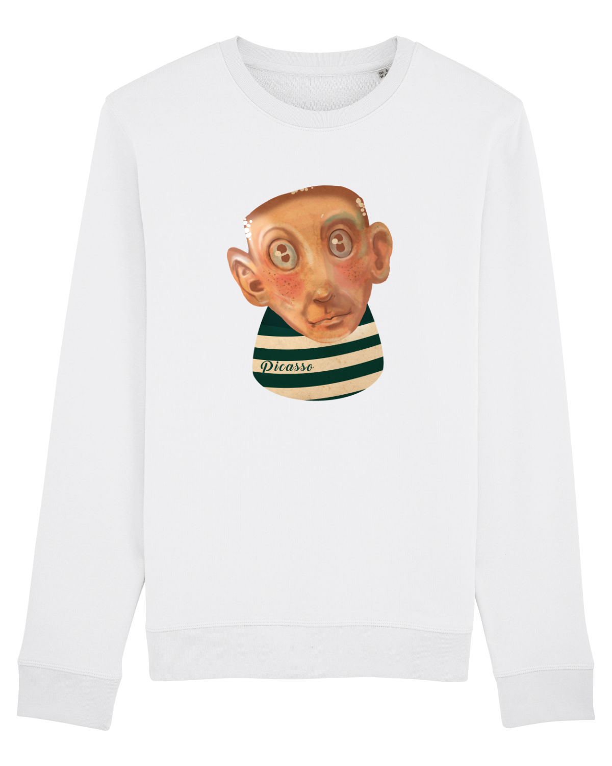Bluză mânecă lungă Unisex Rise White