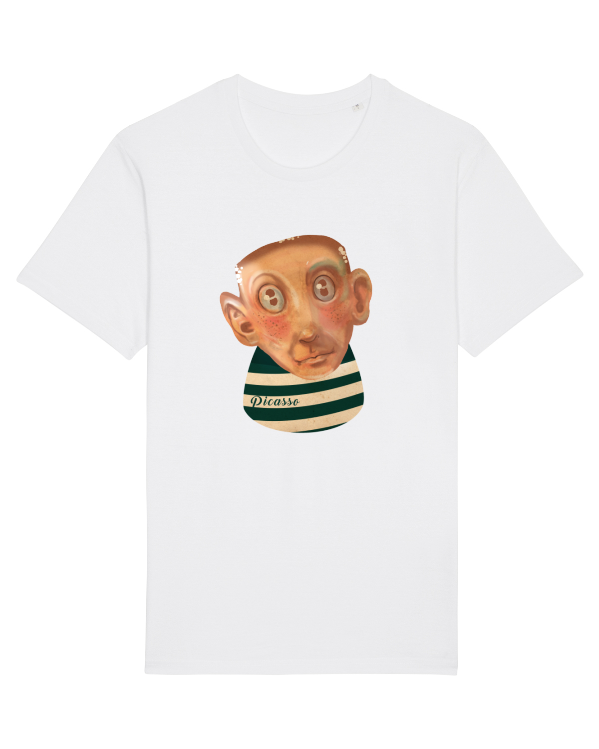 Tricou mânecă scurtă Unisex Rocker White