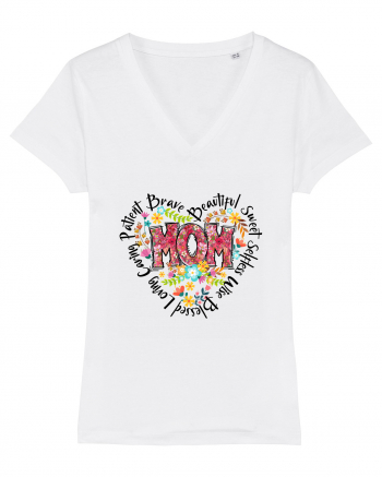 Mom Beautiful Sweet Brave Caring Loving White
