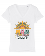 Mom Hot Summer Tricou mânecă scurtă guler V Damă Evoker