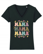 Mama Tricou mânecă scurtă guler V Damă Evoker