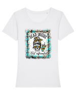 Dead Inside But Caffeinated Tricou mânecă scurtă guler larg fitted Damă Expresser