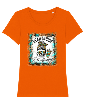 Dead Inside But Caffeinated Bright Orange