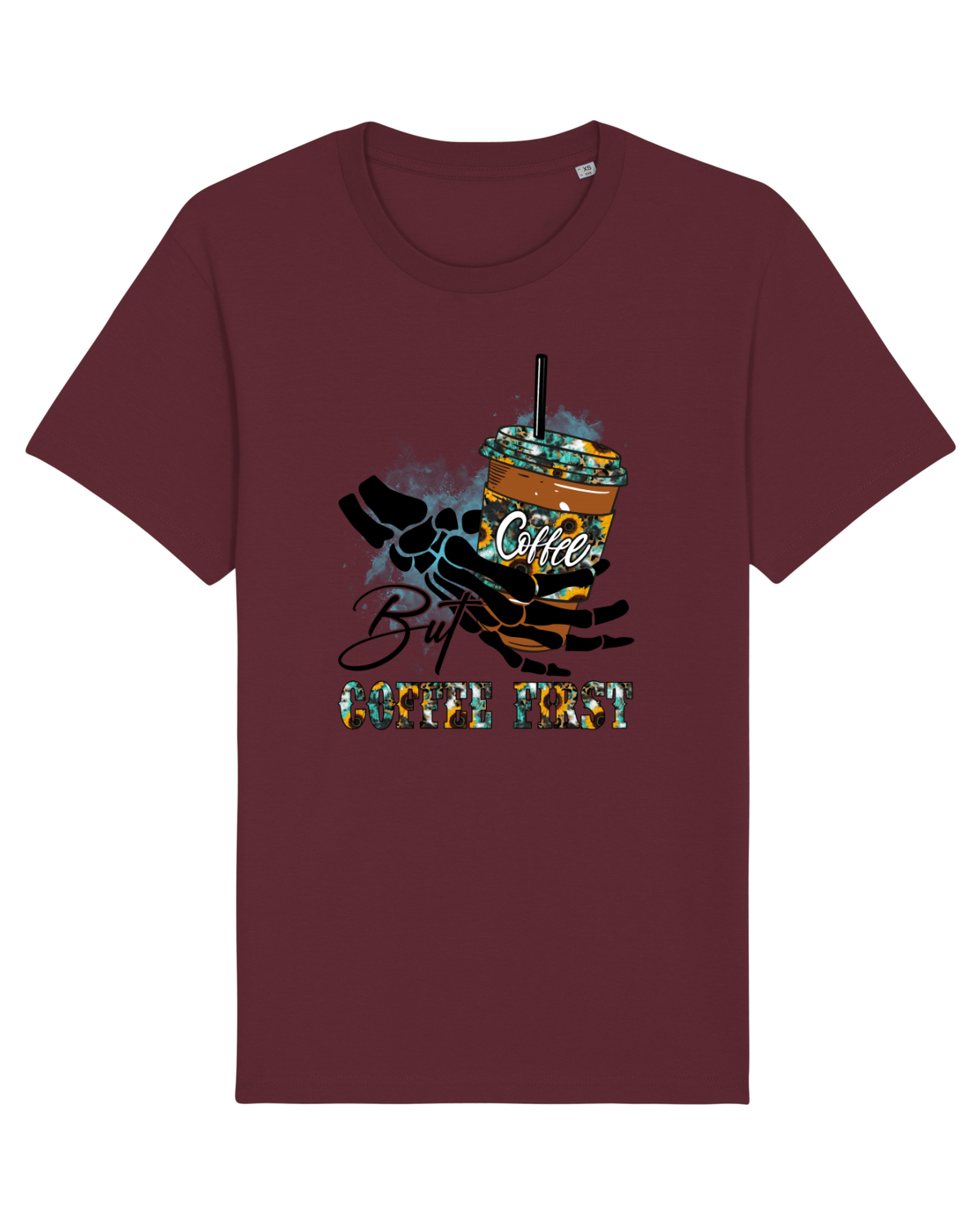 Tricou mânecă scurtă Unisex Rocker Burgundy