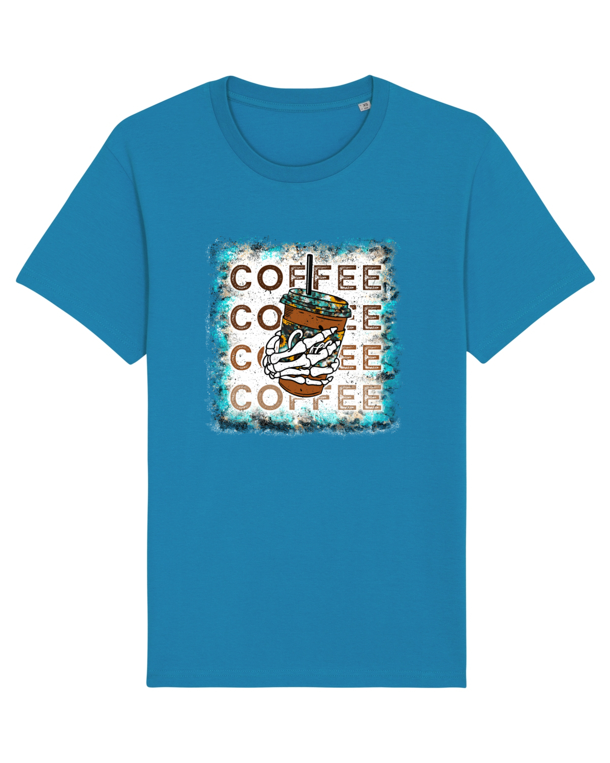 Tricou mânecă scurtă Unisex Rocker Azur
