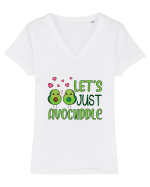 Let's Just Avocuddle Tricou mânecă scurtă guler V Damă Evoker