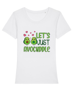 Let's Just Avocuddle Tricou mânecă scurtă guler larg fitted Damă Expresser