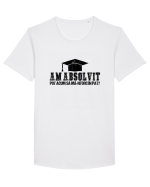 Am absolvit Pot acum sa ma-ntorc in pat? Tricou mânecă scurtă guler larg Bărbat Skater