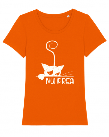 Nu prea - alb Bright Orange