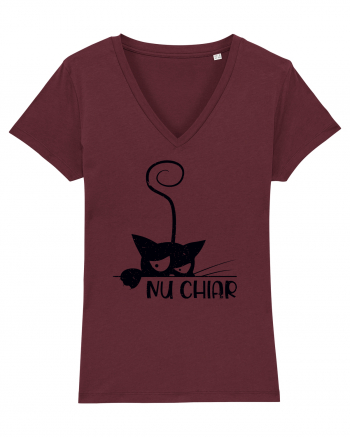 Nu chiar - negru Burgundy