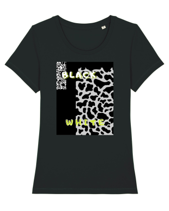 BLACK & WHITE PRINT Black