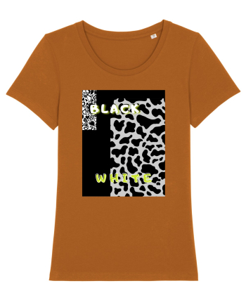 BLACK & WHITE PRINT Roasted Orange