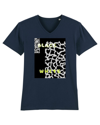 BLACK & WHITE PRINT French Navy