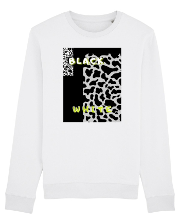 BLACK & WHITE PRINT White