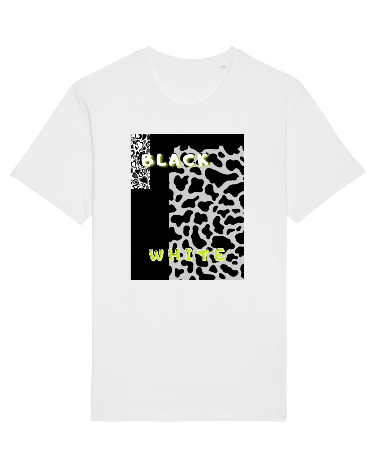 Tricou mânecă scurtă Unisex Rocker White
