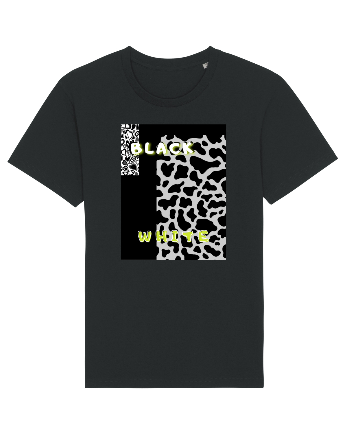 Tricou mânecă scurtă Unisex Rocker Black