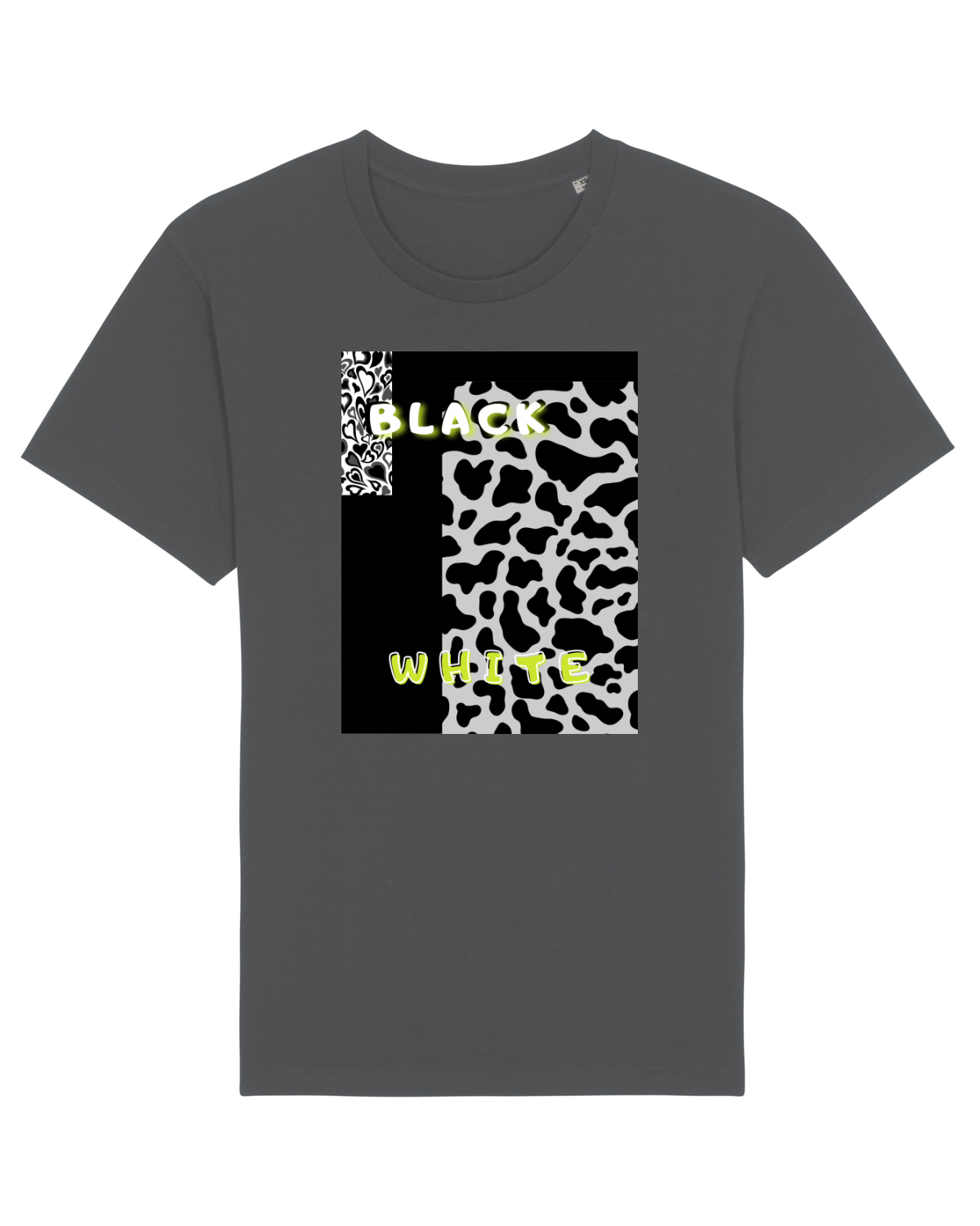 Tricou mânecă scurtă Unisex Rocker Anthracite