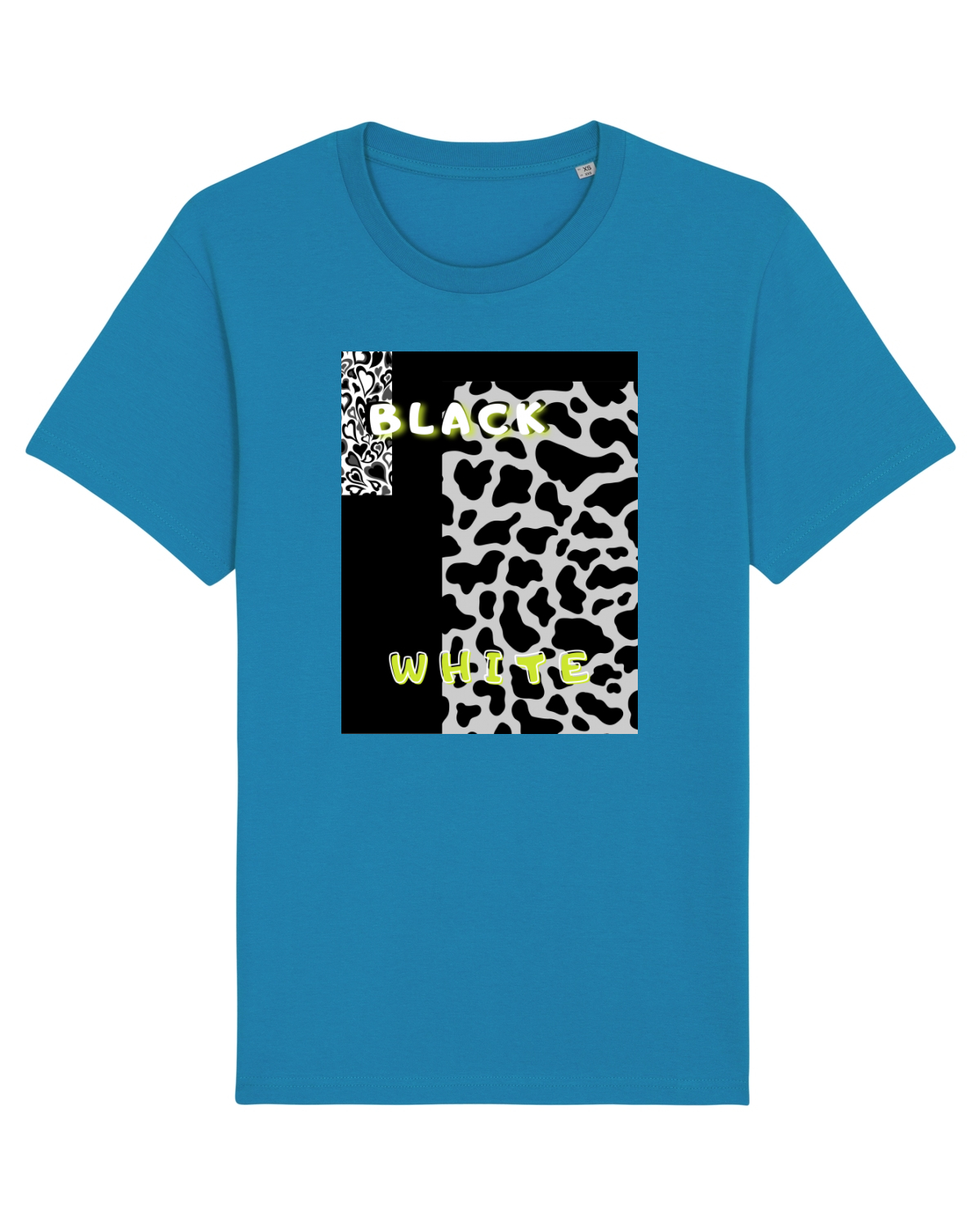 Tricou mânecă scurtă Unisex Rocker Azur