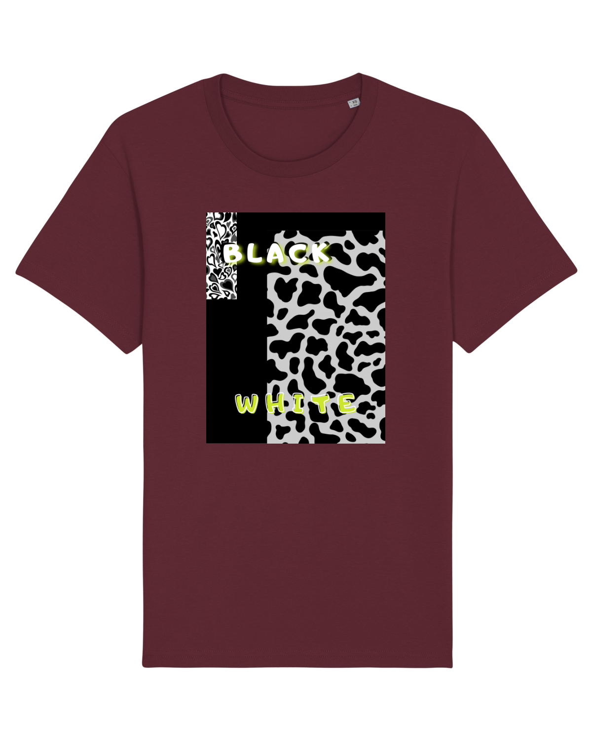 Tricou mânecă scurtă Unisex Rocker Burgundy