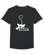 Nu chiar - alb Tricou mânecă scurtă guler larg Bărbat Skater