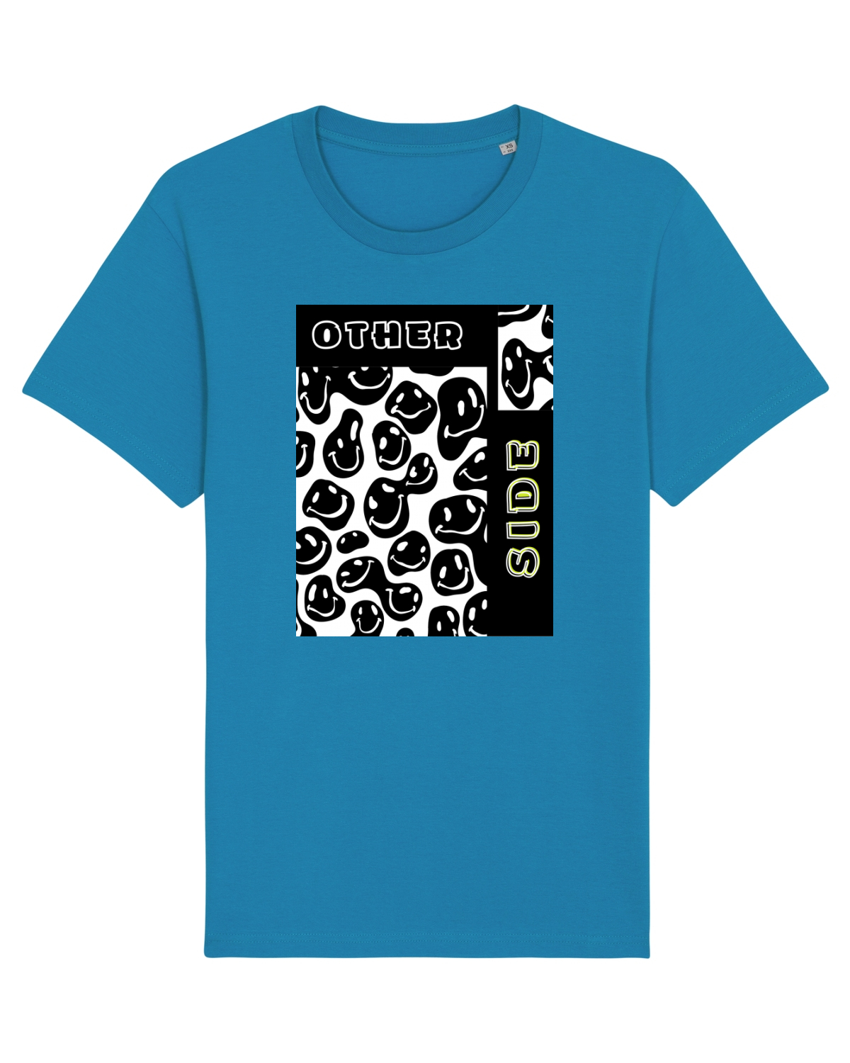 Tricou mânecă scurtă Unisex Rocker Azur