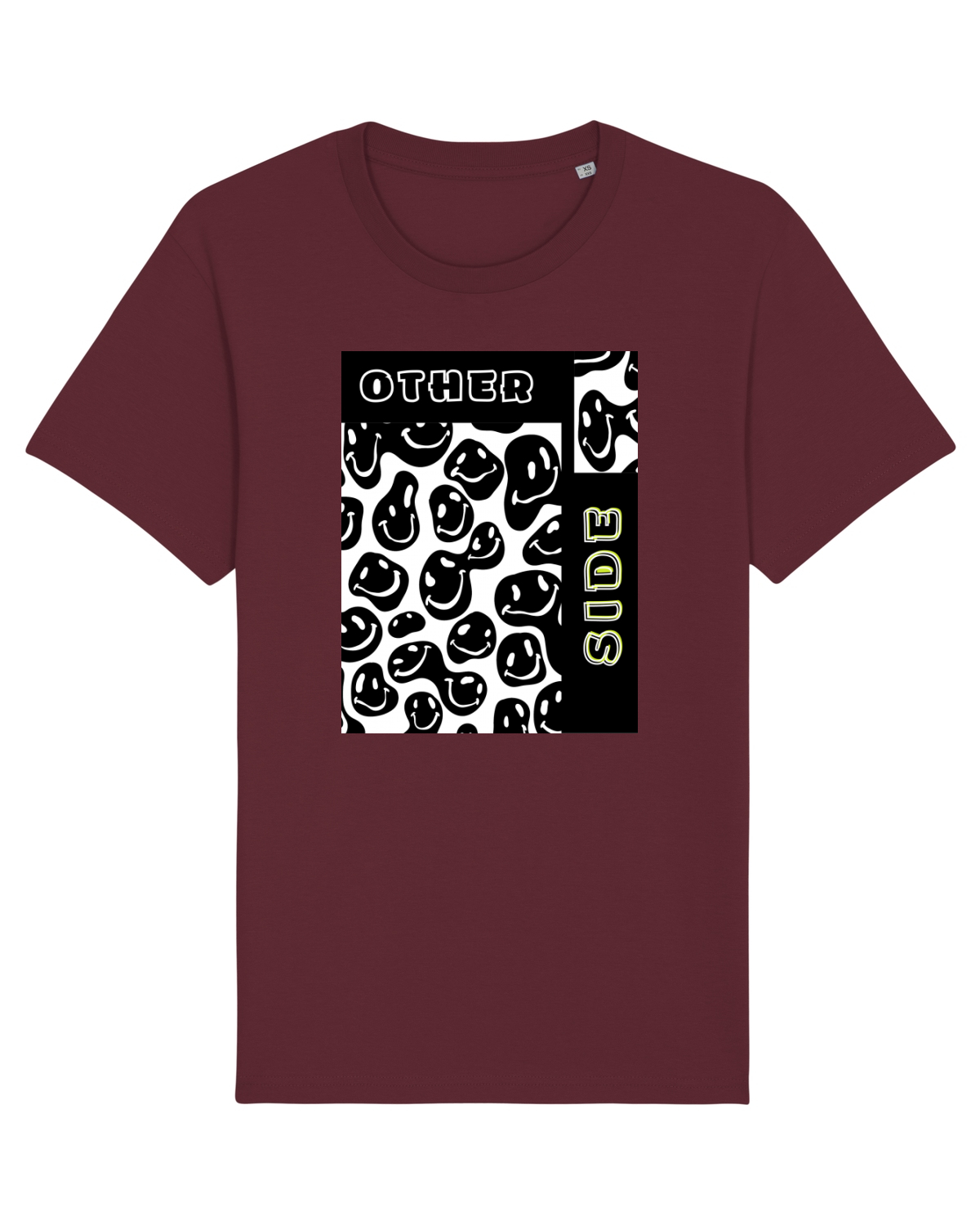 Tricou mânecă scurtă Unisex Rocker Burgundy