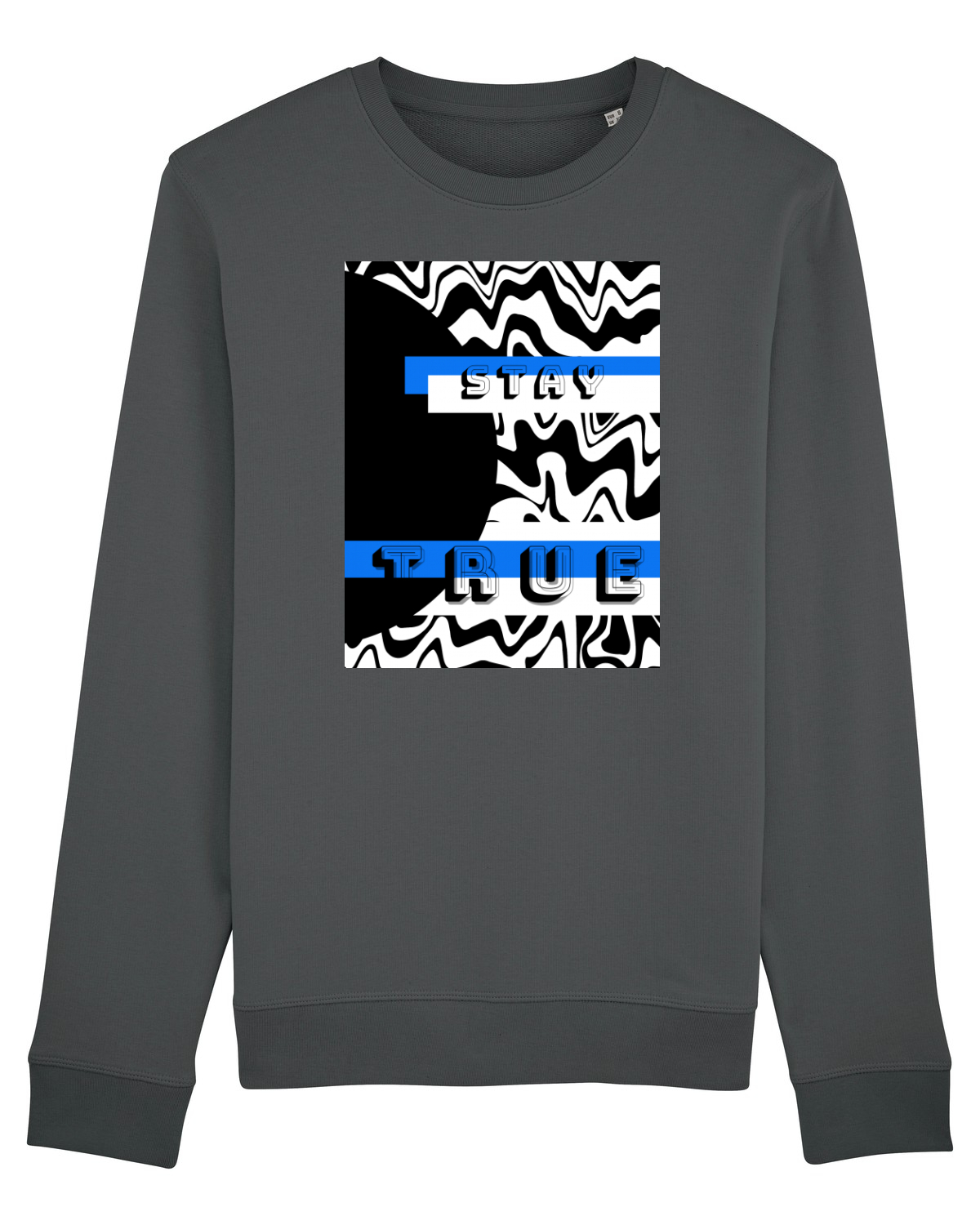 Bluză mânecă lungă Unisex Rise Anthracite