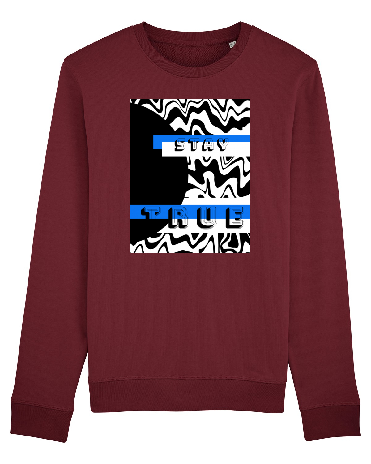 Bluză mânecă lungă Unisex Rise Burgundy