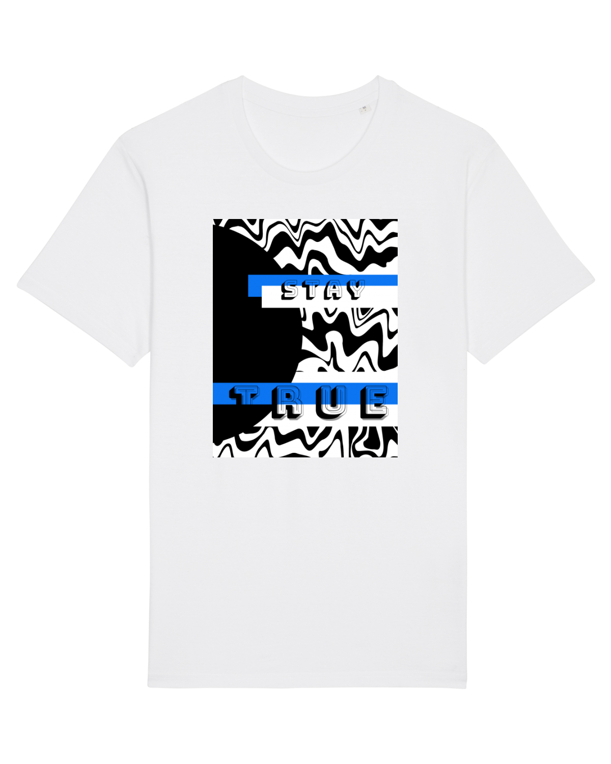 Tricou mânecă scurtă Unisex Rocker White