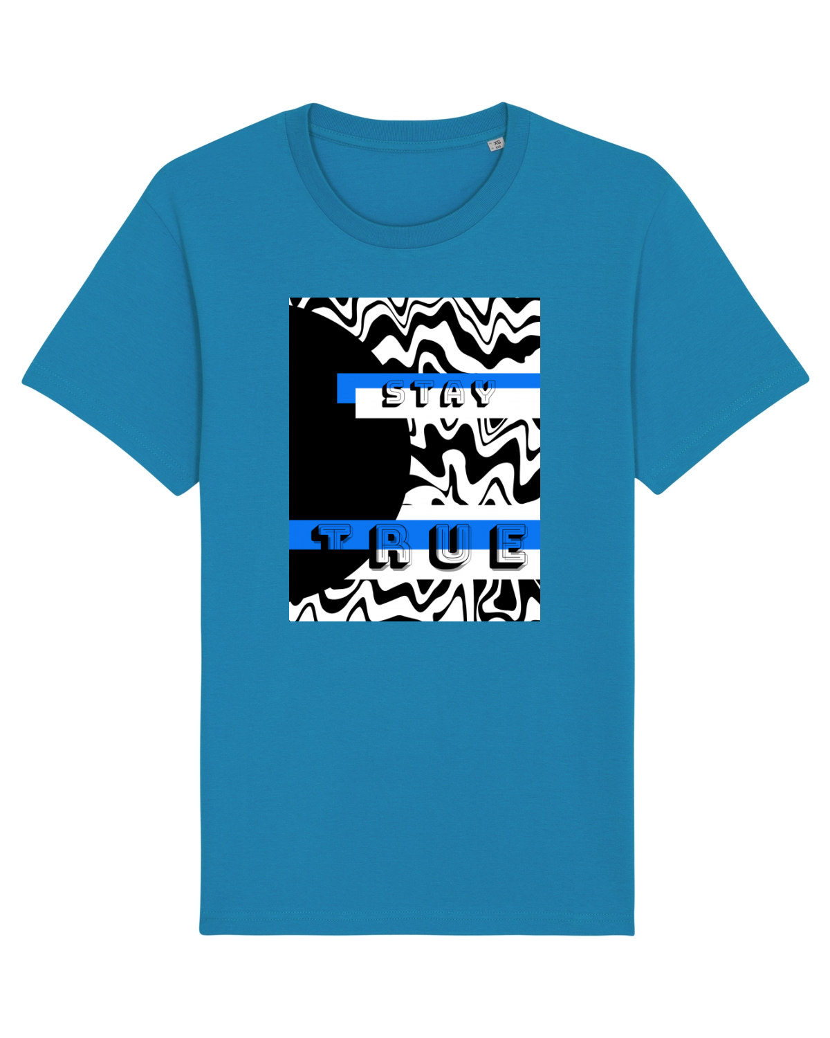 Tricou mânecă scurtă Unisex Rocker Azur