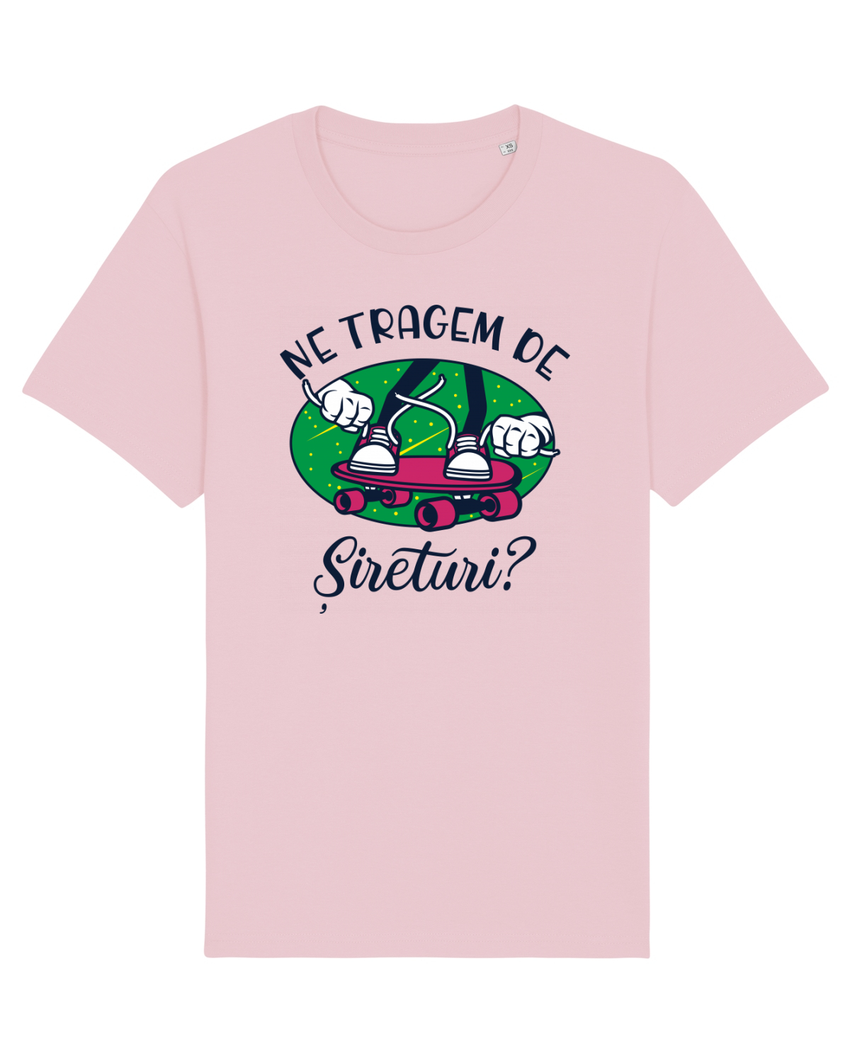 Tricou mânecă scurtă Unisex Rocker Cotton Pink