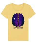 Noaptea minții Tricou mânecă scurtă guler larg fitted Damă Expresser