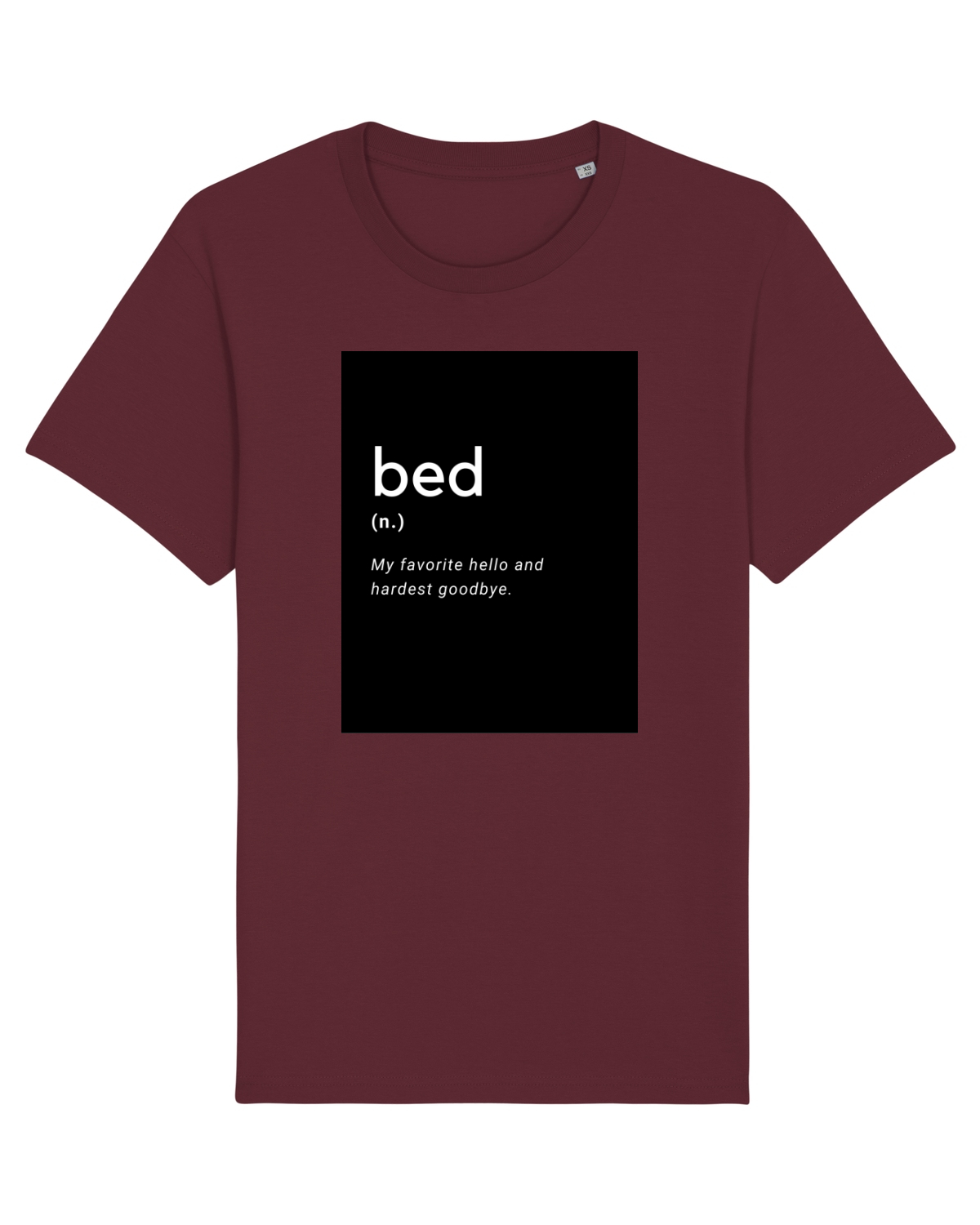 Tricou mânecă scurtă Unisex Rocker Burgundy